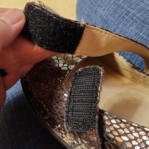 Alegria Feliz Mary Jane women's shows size 36 great condition snakeskin appearan - Picture 4 of 8